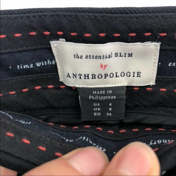 Anthropologie The Essential Slim Black Cargo Pants - Picture 5 of 10